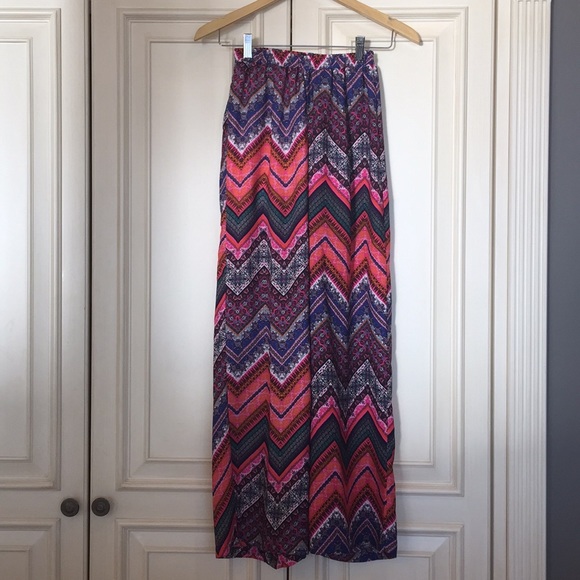 Rue21 Pants & Jumpsuits Multi Colored Wide Flaired Bottomed Pants